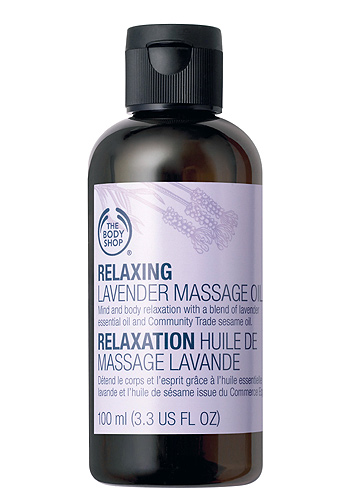 Relaxing Lavender Massage Oil The Body Shop
