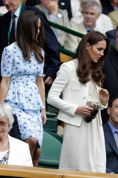 Kate y Pippa espectadoras de lujo en la final de Wimbledon foto 01 - TELVA