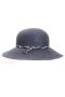 Sombrero gris con cinta bicolor - TELVA