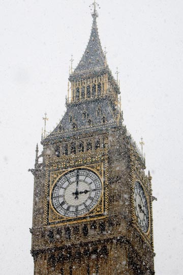 El Big Ben bajo la nieve - TELVA
