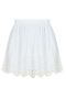 Falda blanca de vuelo - TELVA