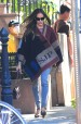 Sarah Jessica Parker con poncho de Burberry