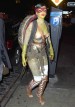 La cantante Rihanna disfrazada de tortuga Ninja.