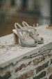 Unos zapatos de novia en Nueva York.