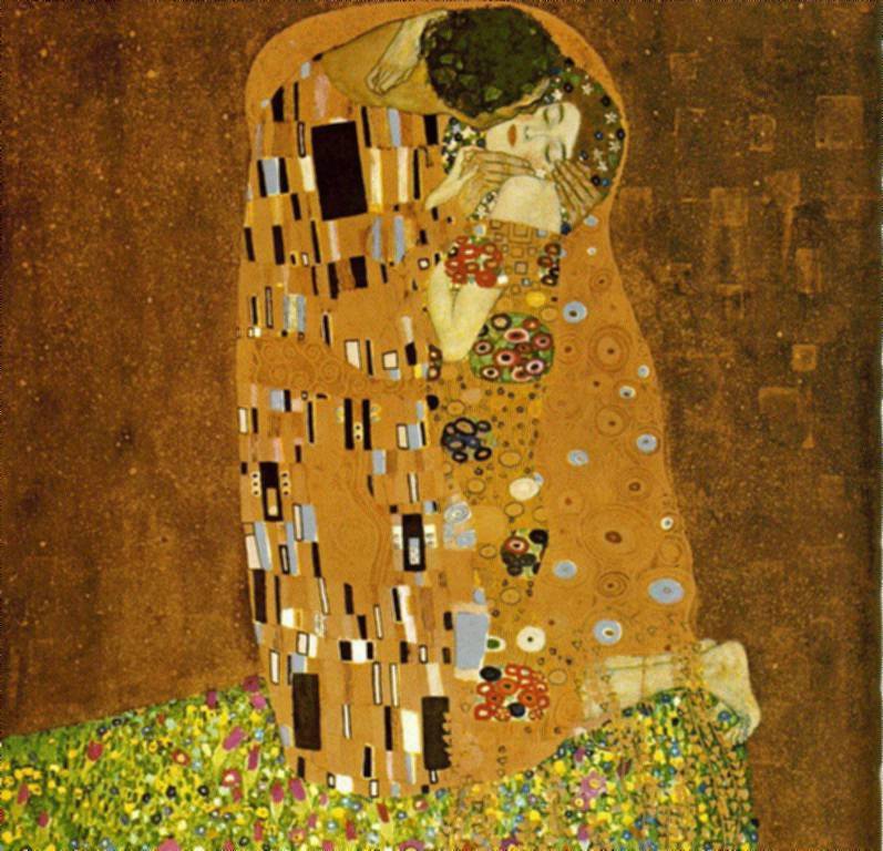 Gustav Klimt El Beso Poster, 100 x 70 cm 1 Poster regalo sorpresa 