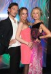 Lindsay Lohan con Matthew Williamson y Rachel Zoe