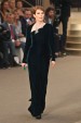 Julianne Moore Llegando al desfile de Chanel Alta Costura.
