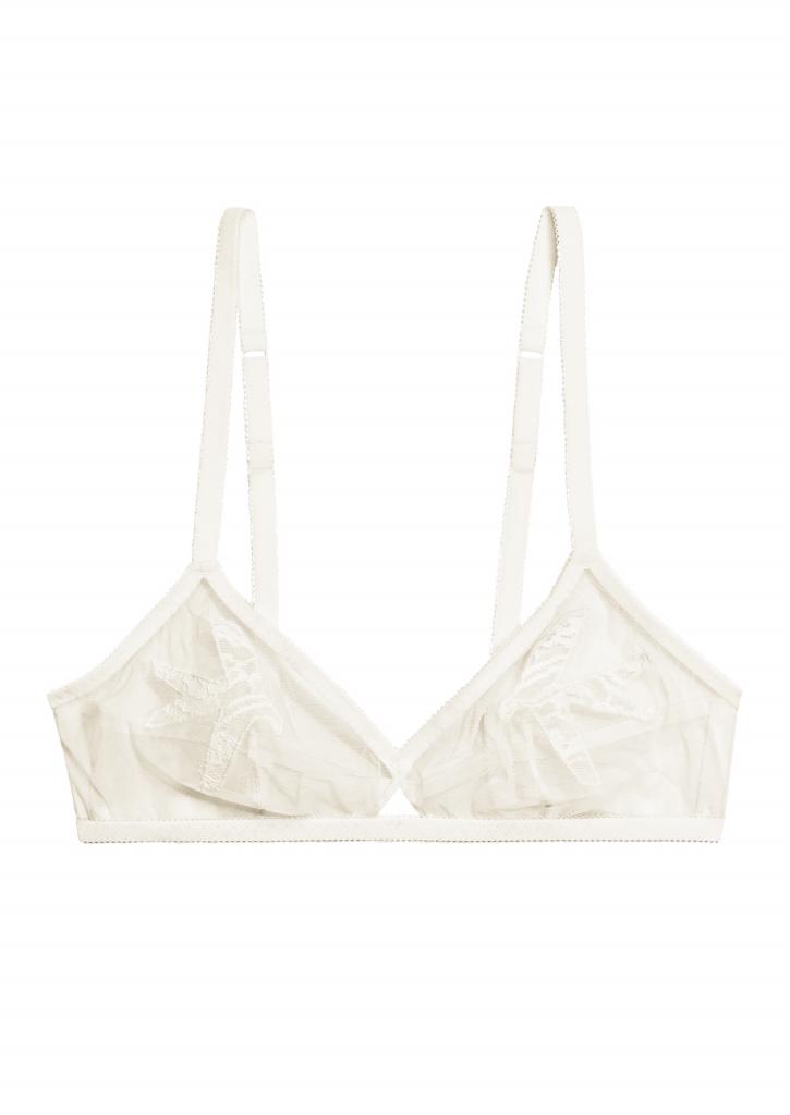 Bra Demi De Encaje Con Escote Profundo Y Tirantes Brillantes Sin Forro Victorias Secret 11236390 86q4