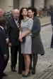 Kate Middleton con un vestido de Matthew williamson