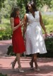 Michelle Obama y la reina Leticia Ortiz en Madrid.