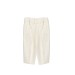 Bermuda tipo culotte de pinzas de color blanco roto