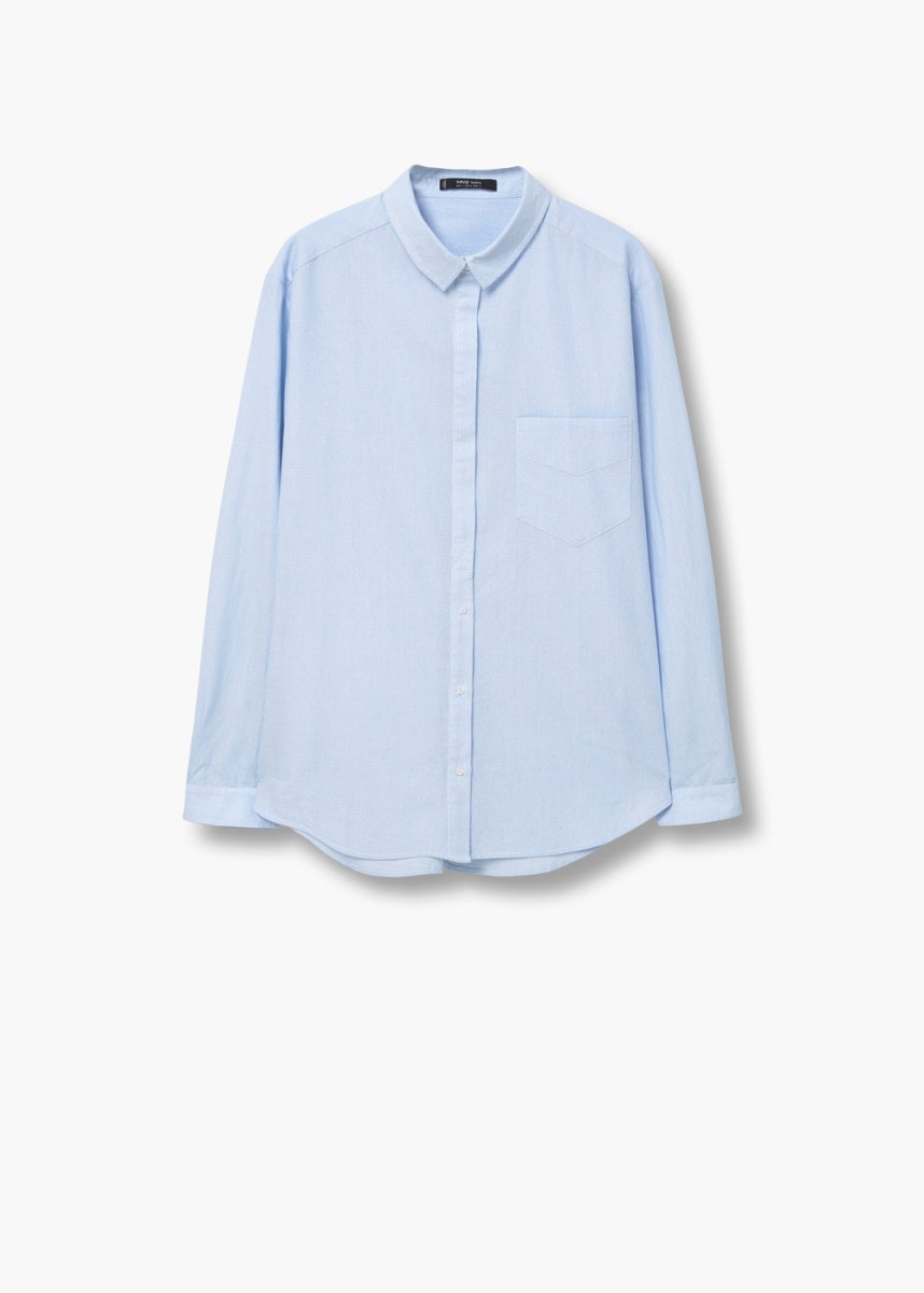 Camisa de algodón. De Mango, 19,95 euros.