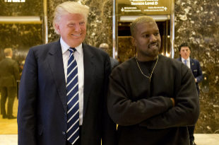 Donald Trump y Kanye West en Nueva York.