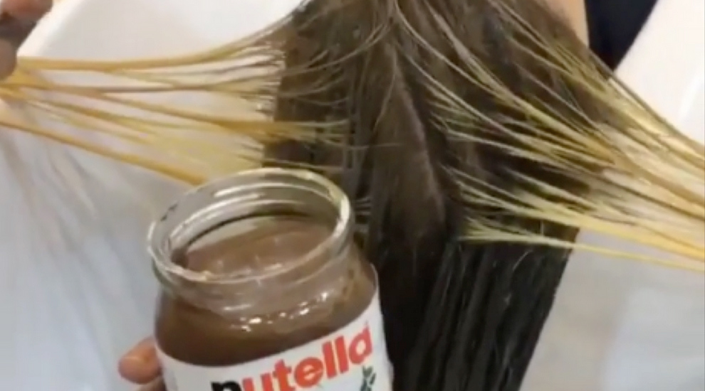 Teñirse el pelo con Nutella