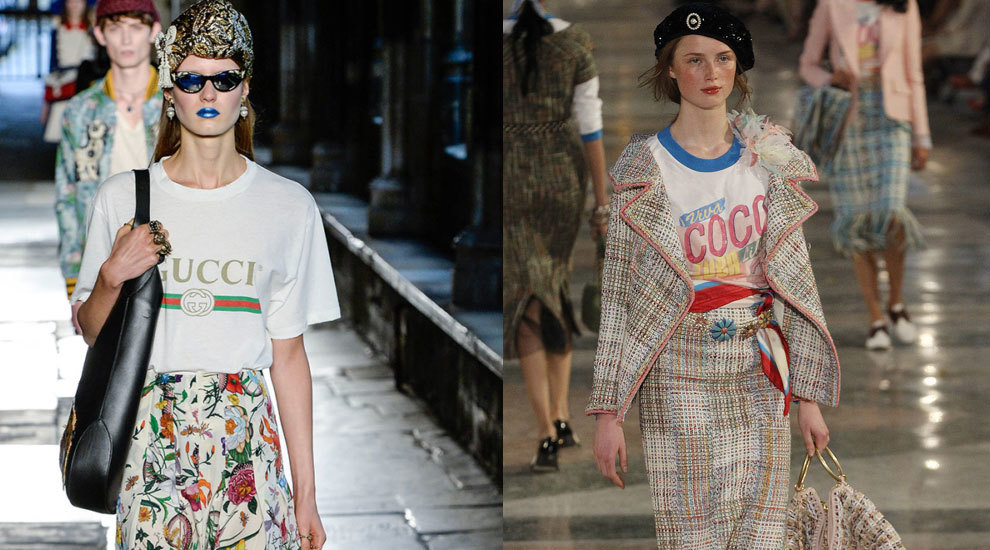 Camisetas de Gucci vs camisetas de Chanel