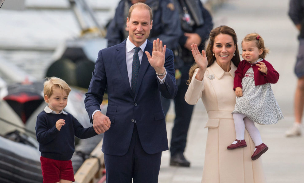 Los Duques de Cambridge y sus hijos en su visita oficial a Canad.