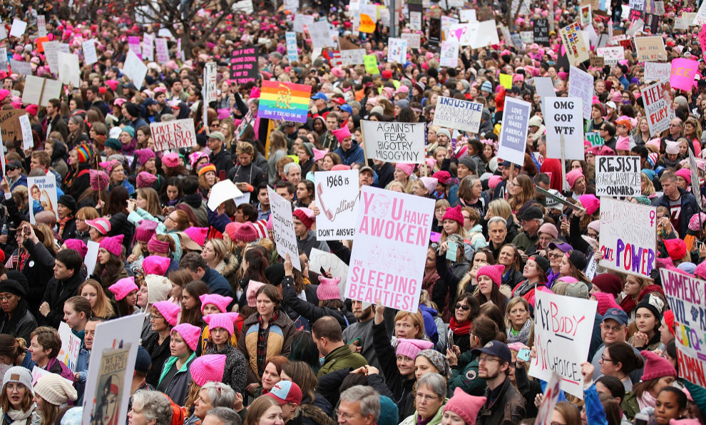 La marcha de las mujeres en Washington