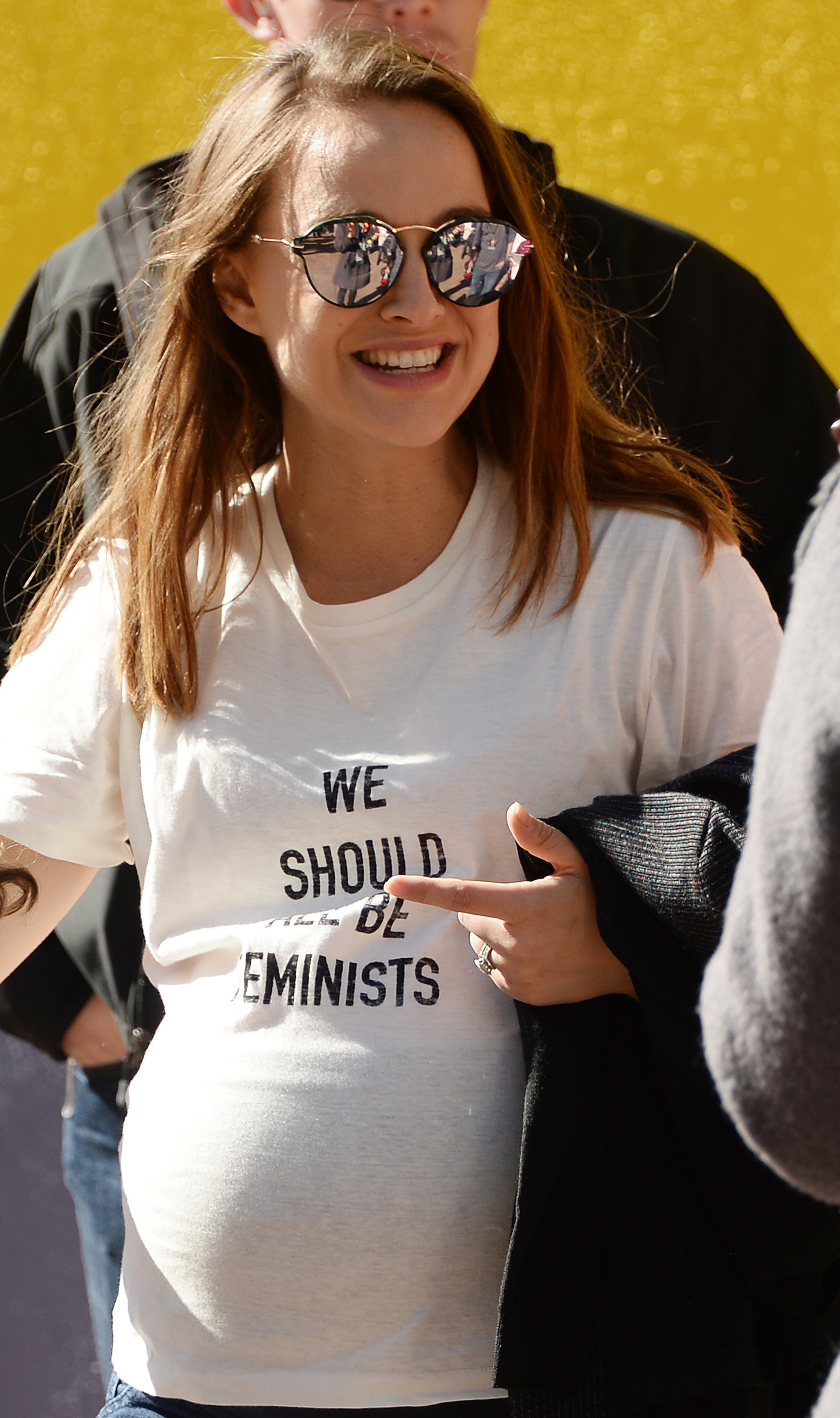 Natalie Portman en la marcha de las mujeres en Los Ángeles.