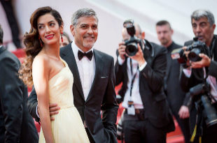 George Clooney  y Amal Alamuddin.
