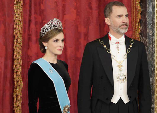 La Reina Letizia y el Rey Felipe.