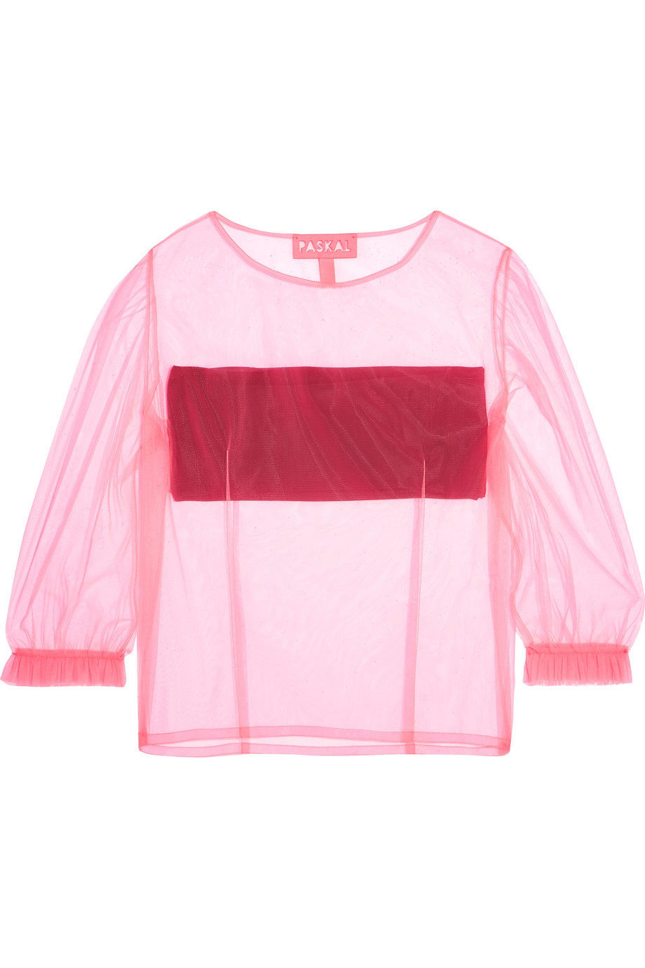 Blusa en dos tonos | Rosa + rojo: el binomio que funciona...
