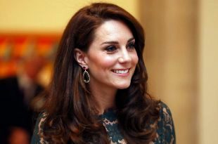 Kate Middleton con un diseo de encaje verde