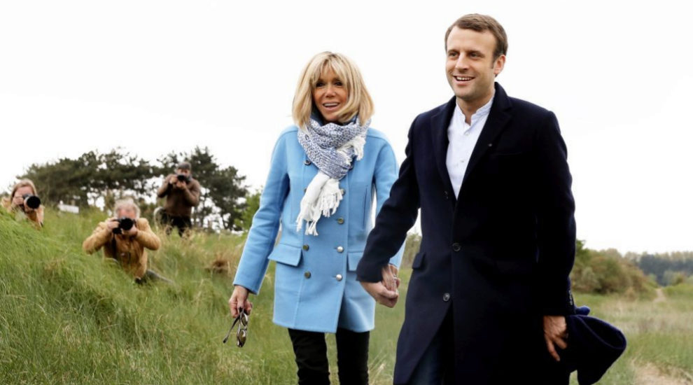 Macron con Brigitte Trogneux