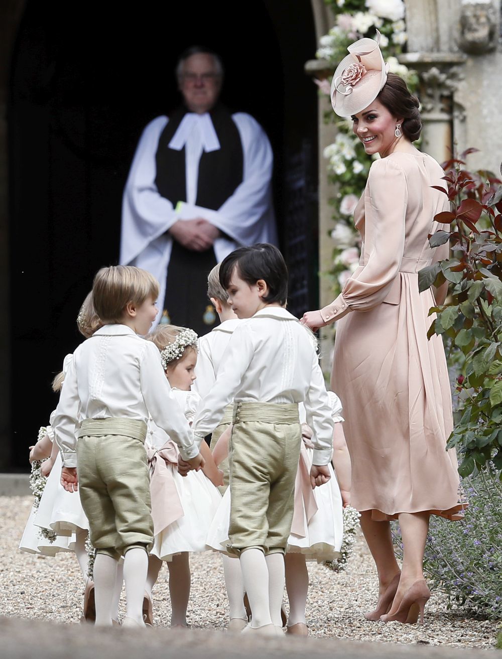 Kate Middleton en la boda de su hermana Pippa.