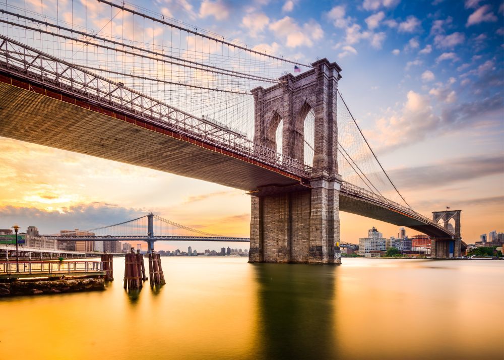 El puente ms famosos de Nueva York, que une Manhattan con el barrio...