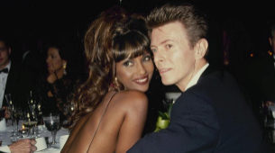 Iman y David Bowie, en una imagen de 1993.