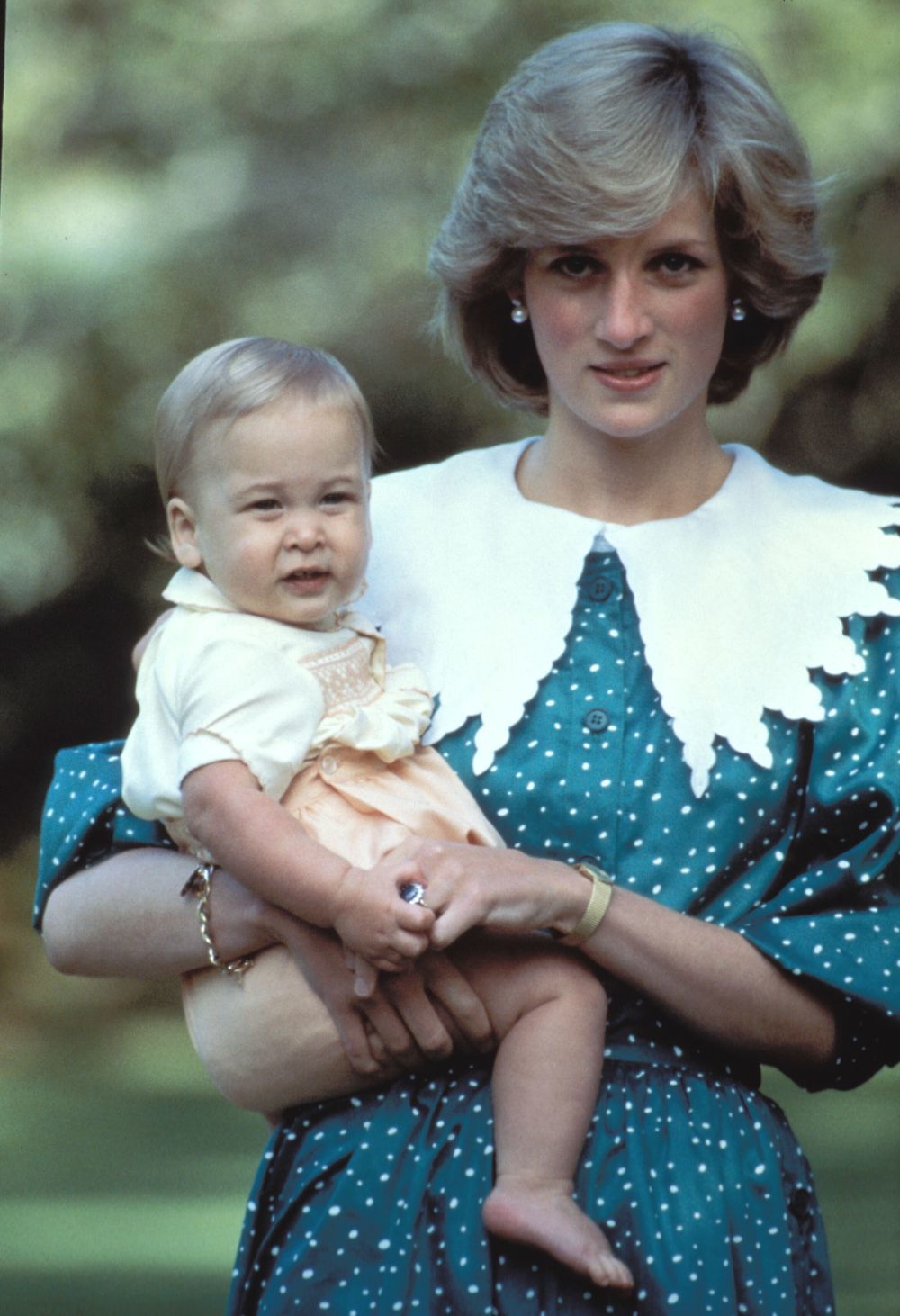 Diana de Gales con el príncipe Guillermo