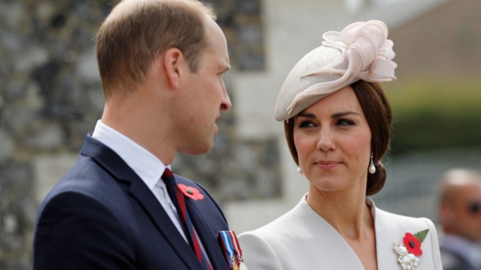 Kate Middleton y el príncipe Guillermo durante  uno de sus últimos...