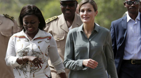 La Reina Letizia en Senegal.