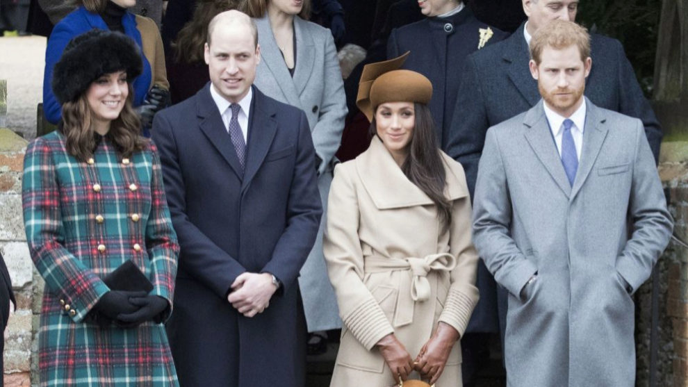 Los Duques de Cambridge junto a Meghan Markle y el príncipe Harry.