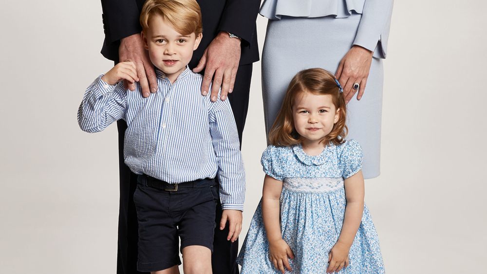 El príncipe George y la princesa Charlotte.