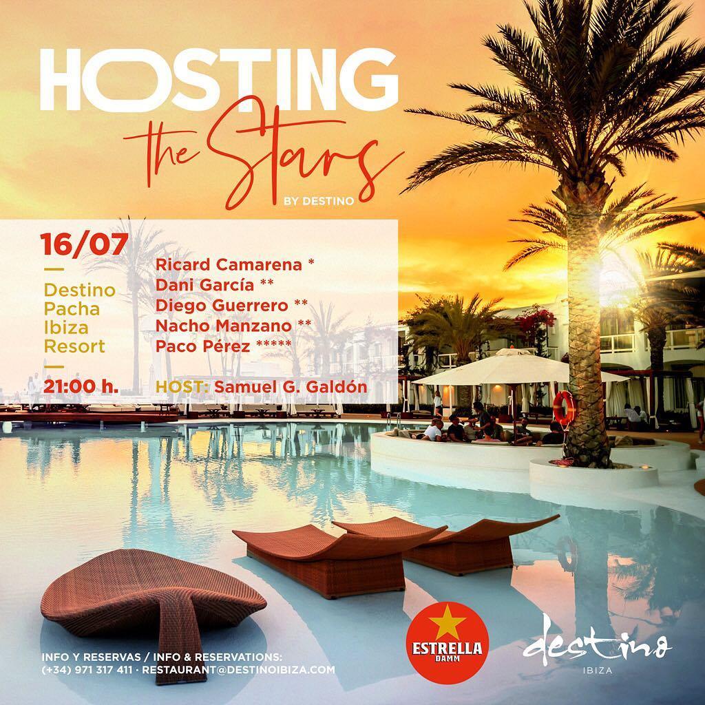 Cartel del evento &apos;Hosting the stars&apos;.