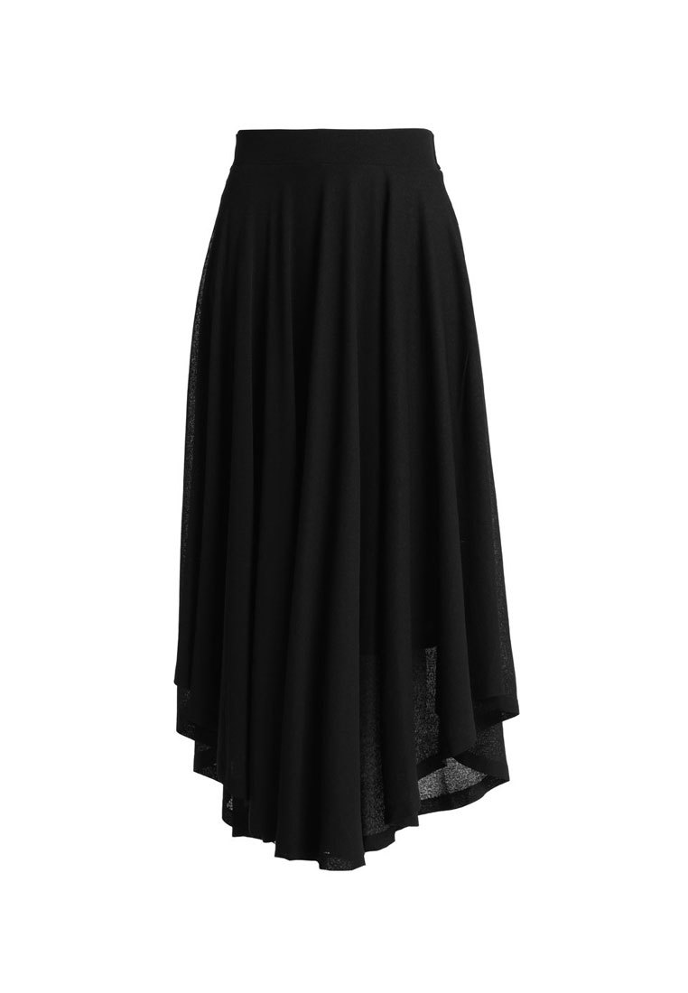 Falda negra, larga con transparencias, de Esprit (59,95 euros).