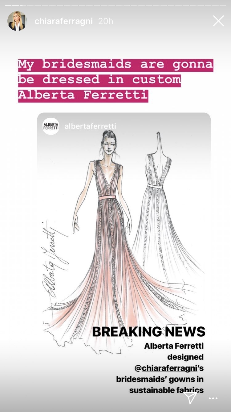 Alberta Ferretti vestirá a damas de honor de Chiara Ferragni | Telva.com
