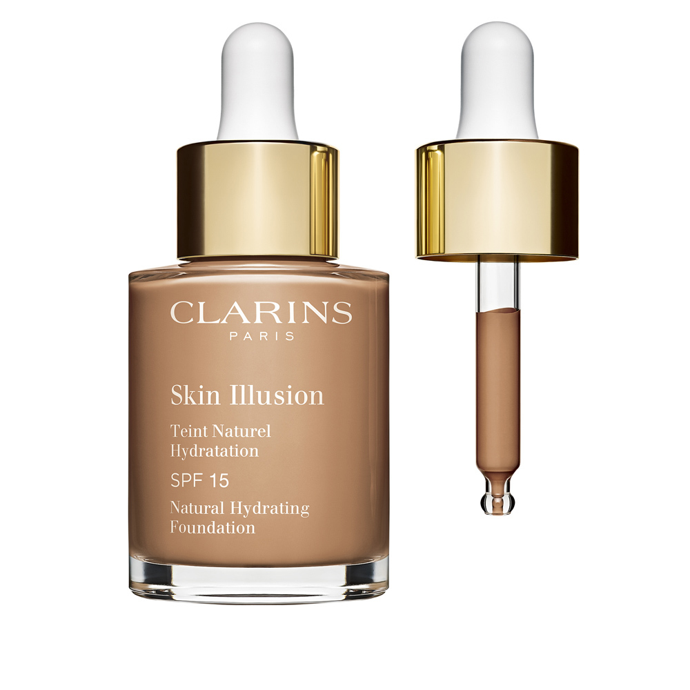 Base de maquillaje Skin Illusion SPF 15, de Clarins (40 euros).