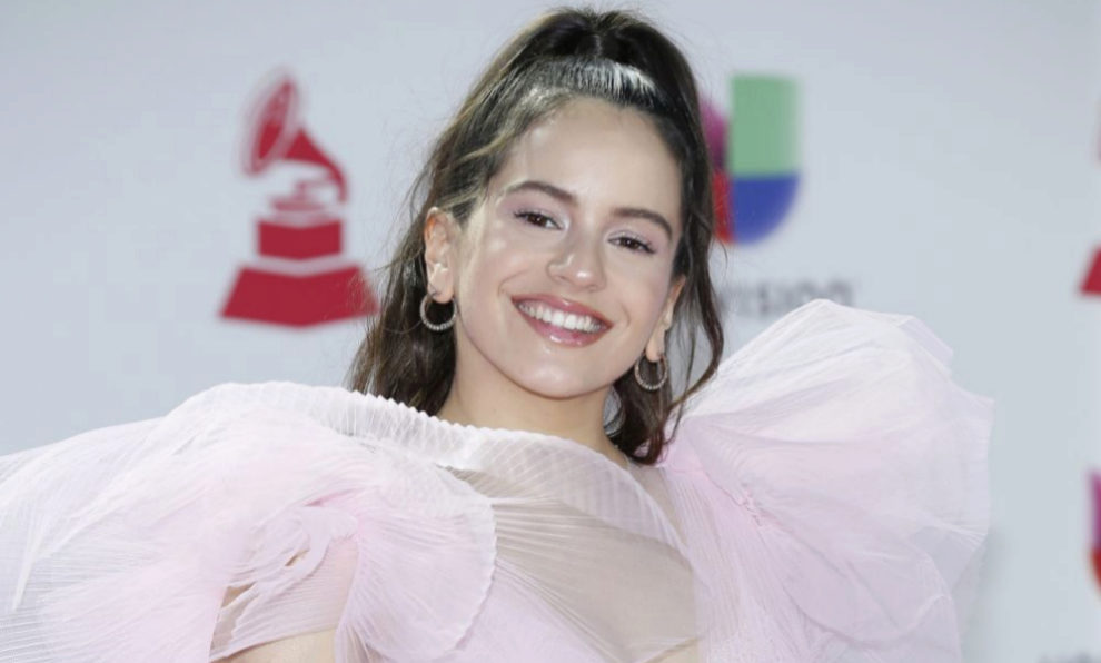 La cantante Rosalía, ayer en los Grammy