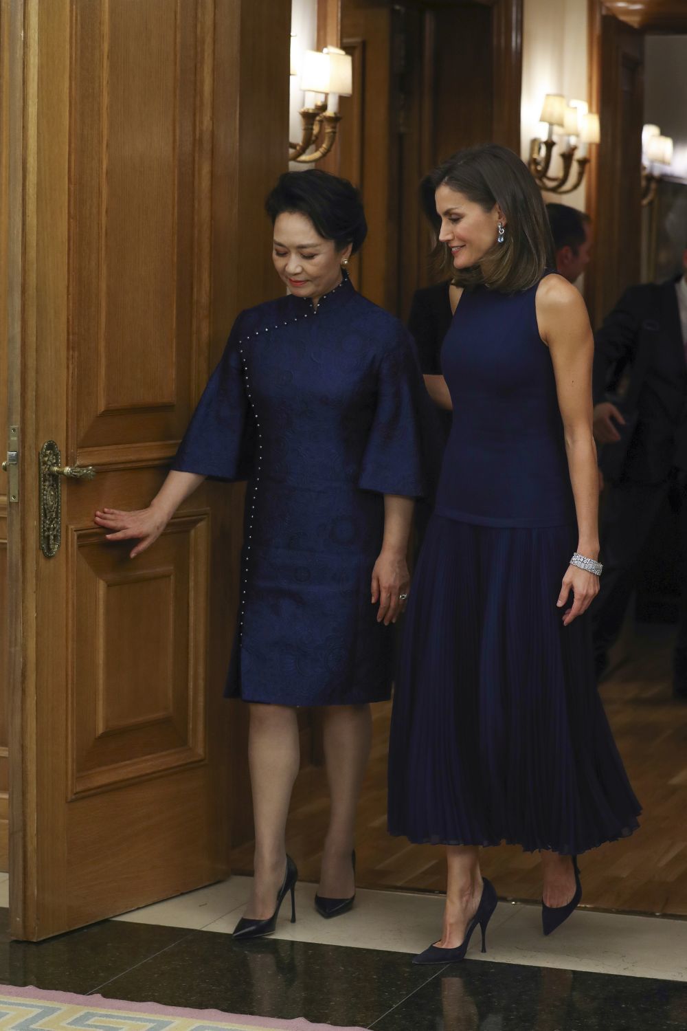Peng Liyuan y la reina Letizia