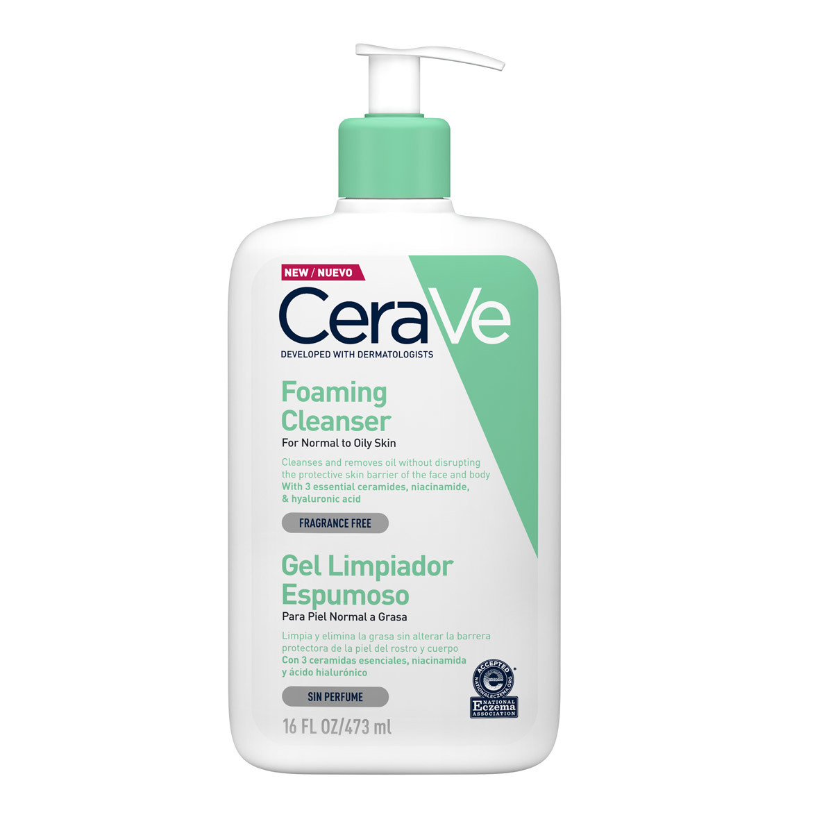 Espuma limpiadora hidratante Foaming Cleanser, Cerave (C.P.V.).