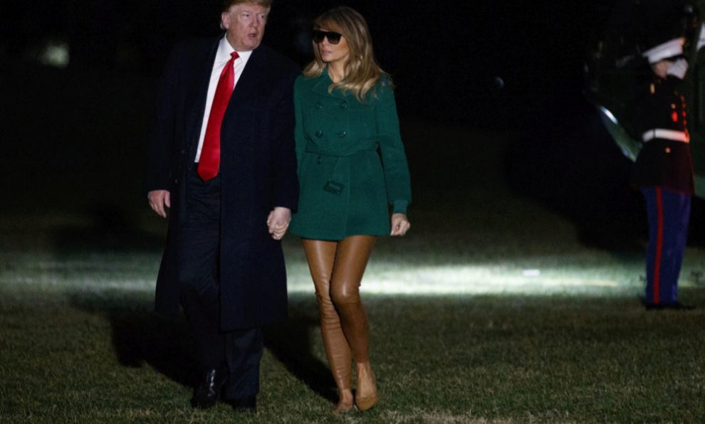 Melania Trump junto a su marido Donald Trump.