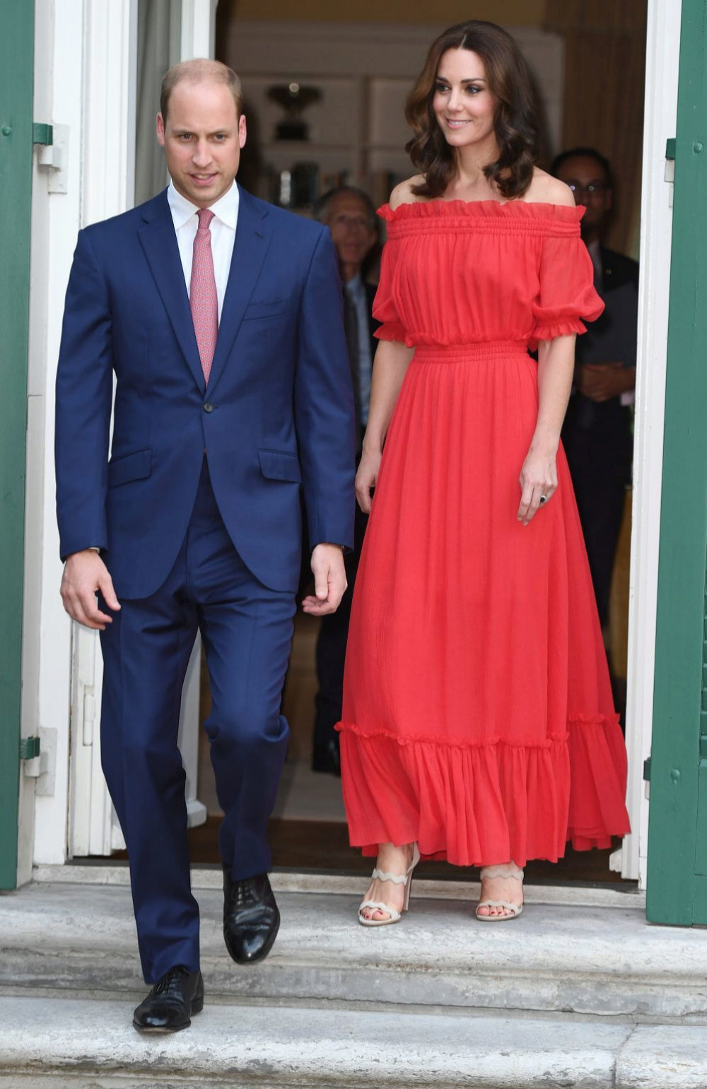 Kate Middleton en Berln con el vestido de Alexander McQueen que luci en el cumpleaos de su madre.