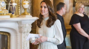 Kate Middleton vestida de Alexander McQueen.