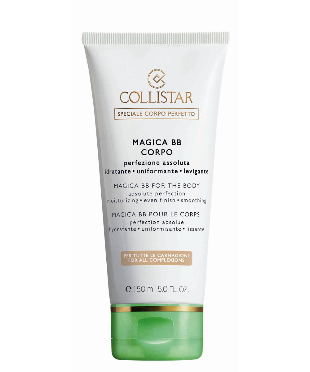 La crema Mágica BB de cuerpo de Collistar es una loción sedosa que hidrata y aporta un bonito tono luminoso.