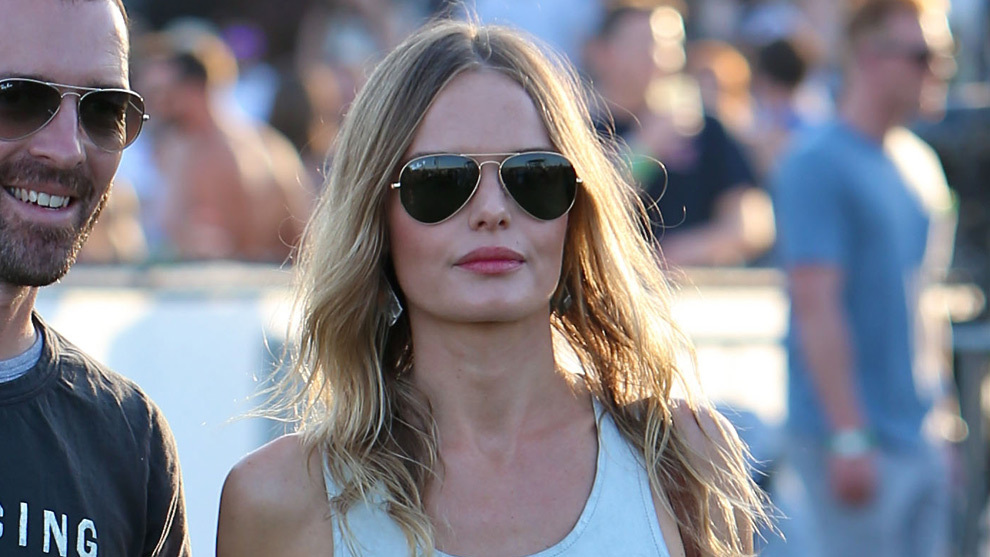 Kate Bosworth en Coachella hace unos aos con su melena larga junto a...