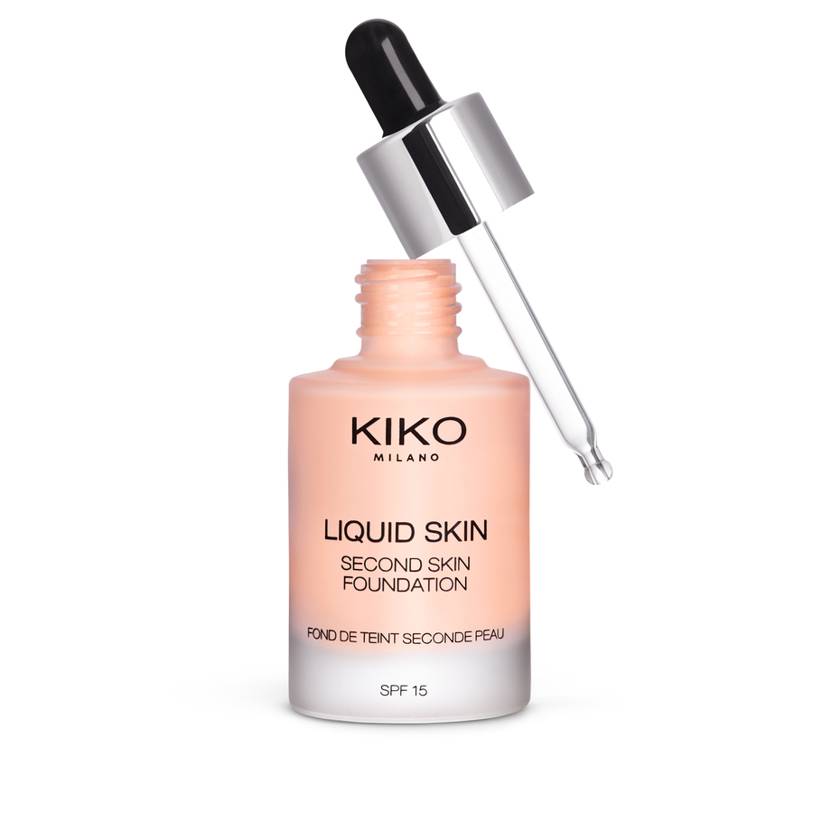 Base de maquillaje Liquid Skin Second Skin Foundation de Kiko Milano.