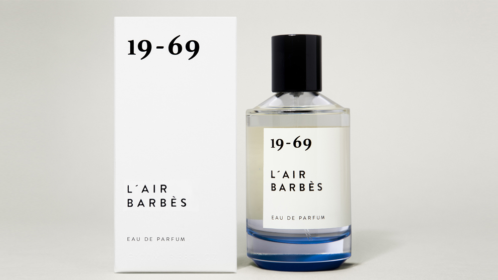 L'Air Barbès de 19-69 (155 euros, 100 ml), perfume sin ftalatos ni colorantes artificiales y extractos son vegetales con certificado orgánico.