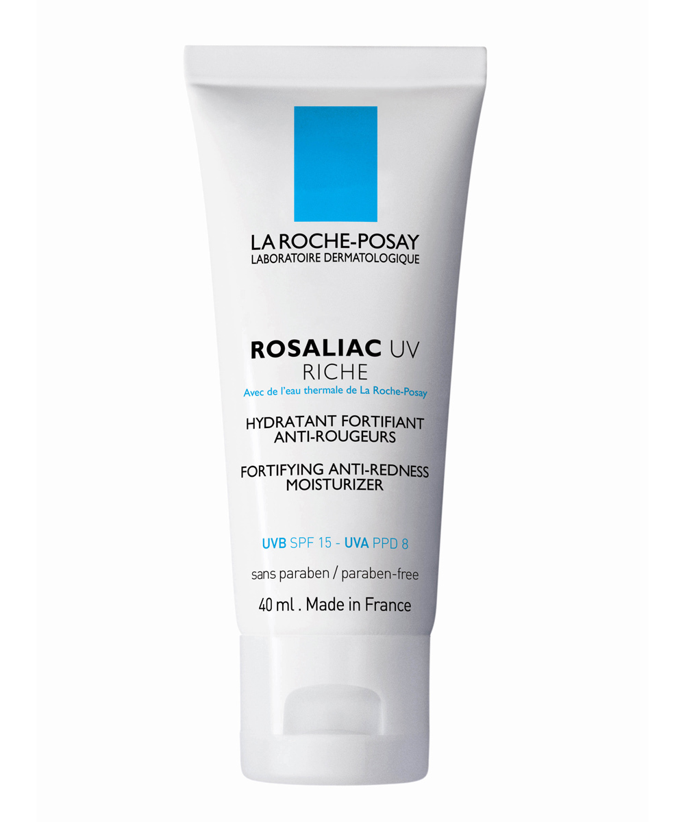 Tratamiento hidratante perfeccionador Rosaliac UV de La Roche-Posay para neutralizar las rojeces.